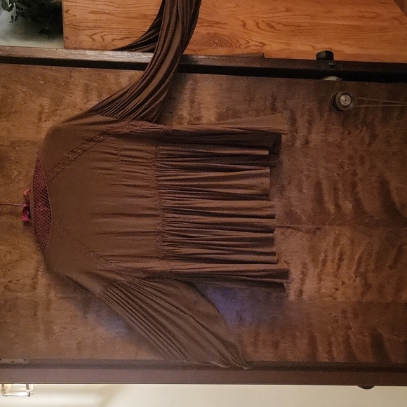 Free People boho feminine pleated top S - Picture 12 of 14